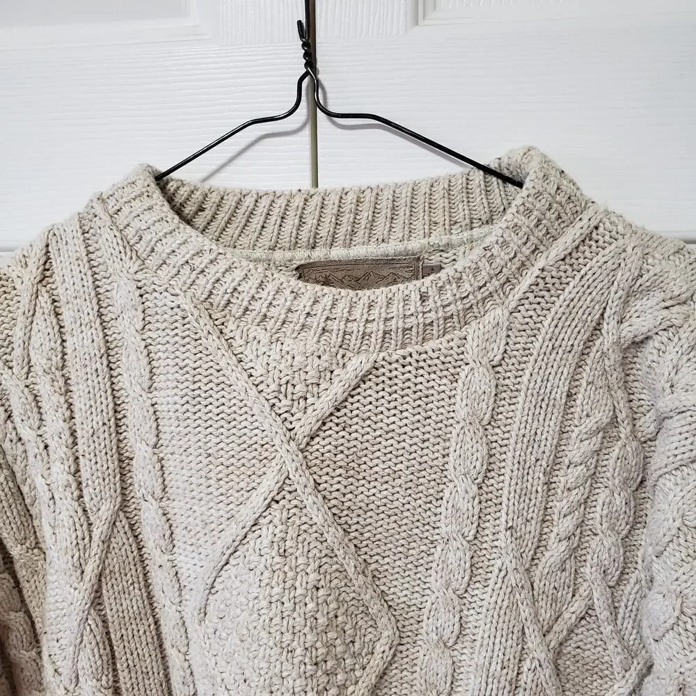 Vintage Shenandoah Sweater Mens XXL Cable Knit Long Sleeve Pullover